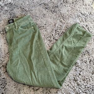 BDG Urban Outfitters Mom High Rise Sage Green Corduroy Casual Pants Women's 27